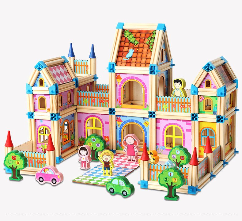 Children's wooden building blocks - 0 - LumeraKids