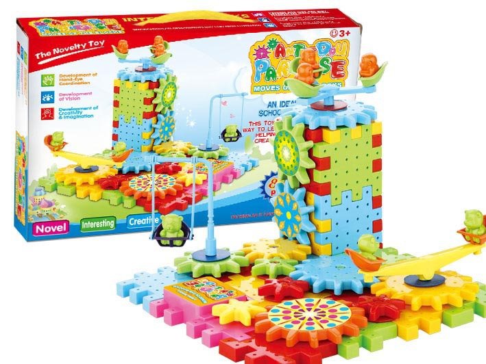 Children's DIY electric building blocks toys Puzzle paradise park creative building blocks Insert BLOCK - 0 - LumeraKids