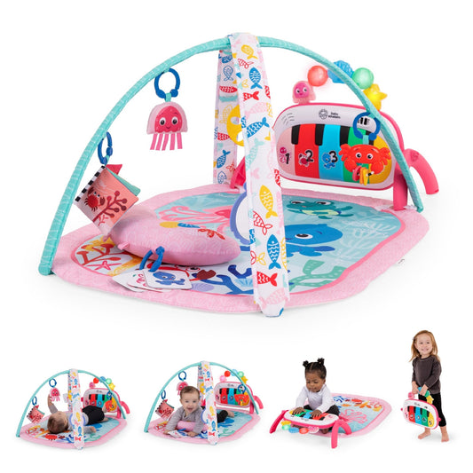 Baby Einstein Tapis d'Éveil 4-en-1 Kickin' Tunes — Piano, Musique & Langues | 0-36 Mois - LumeraKids