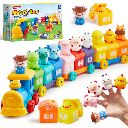 Train Éducatif Montessori pour Bébés 1-3 ans | Tri, Comptage & Animaux - Jouets éducatifs - LumeraKids