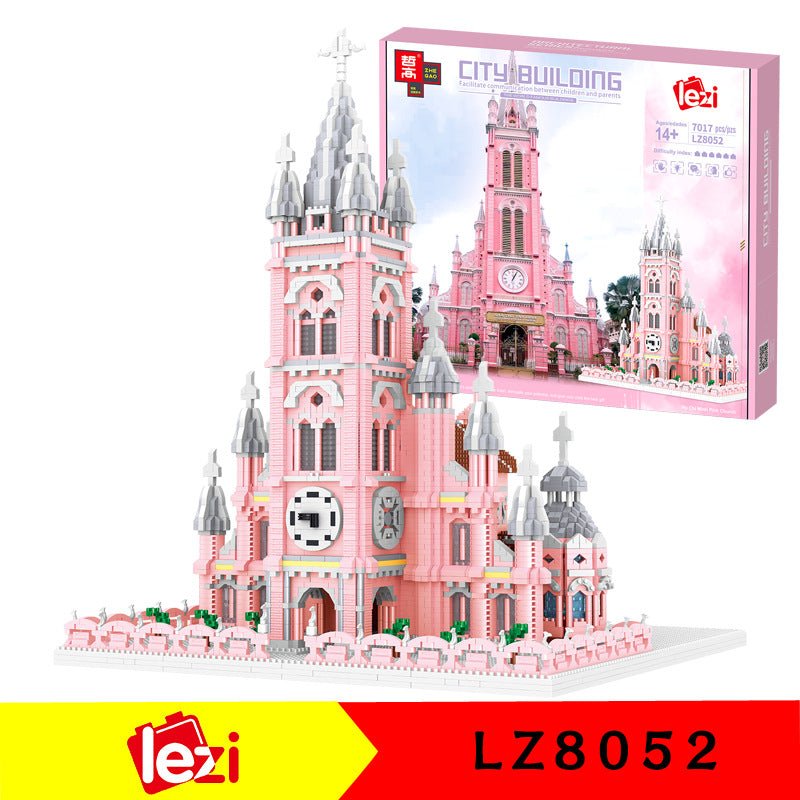 Red Church Model Decompression Building Blocks Educational Toys - 0 - LumeraKids