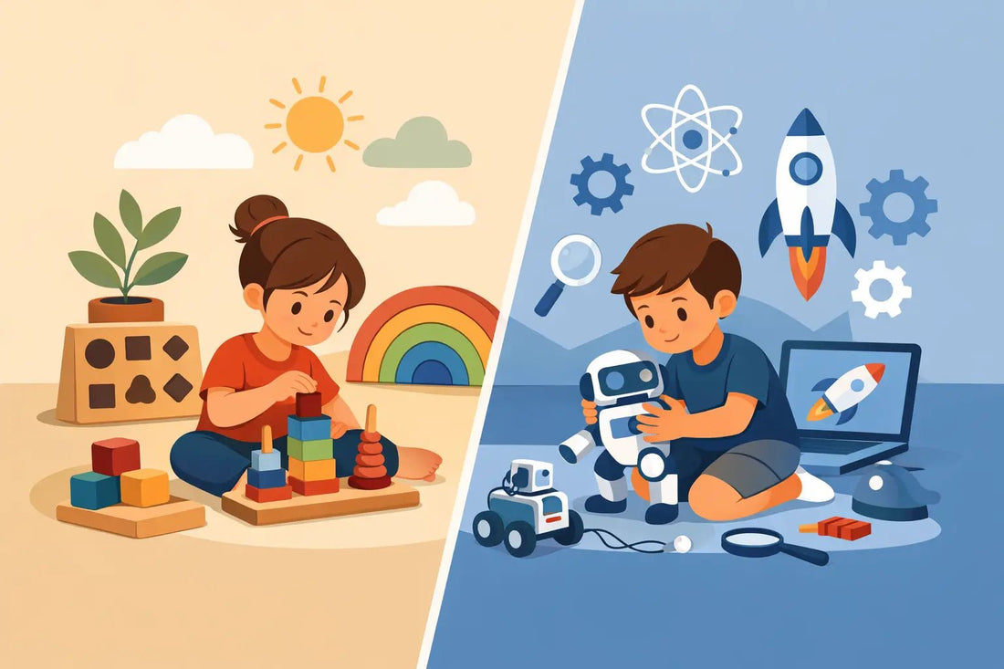 Montessori ou STEM enfant : quel jeu choisir ? - LumeraKids
