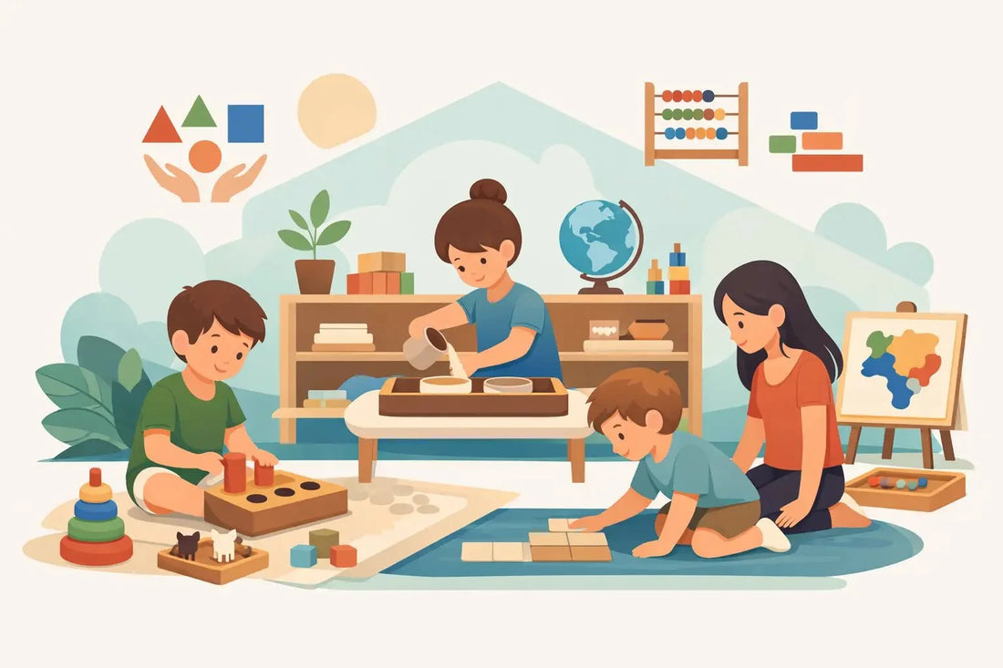 12 exemples d’activités Montessori à la maison - LumeraKids
