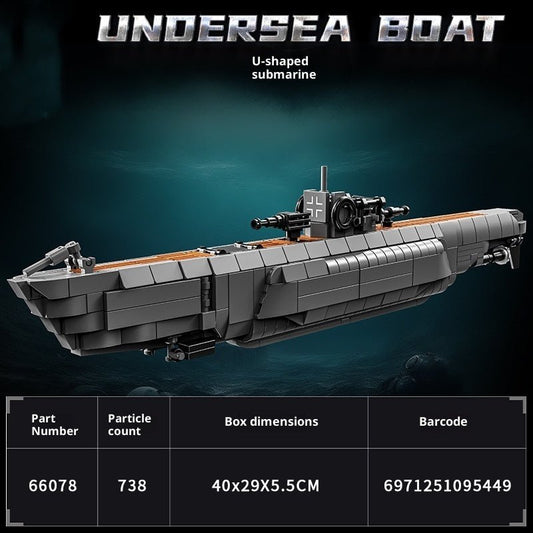 Military Submarine Building Blocks Toys - 0 - LumeraKids