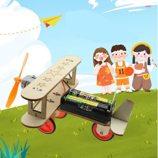 Planeur électrique en bois DIY à assembler – Kit avion STEM | Jouet éducatif science 7-14 ans - 0 - LumeraKids