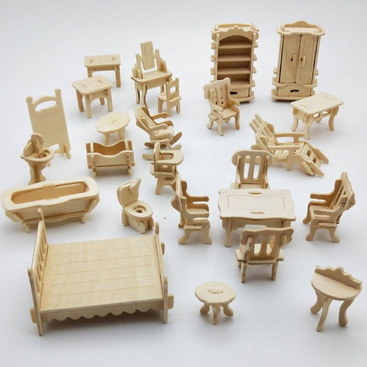 Handcrafted Mortise And Tenon Construction Furniture Three-dimensional Puzzle - 0 - LumeraKids