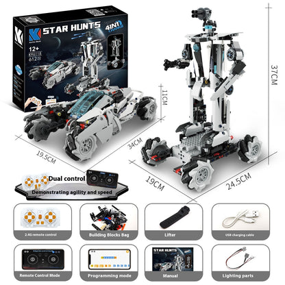 Programming Robot Electric Building Blocks Remote Control Car Toys - 0 - LumeraKids