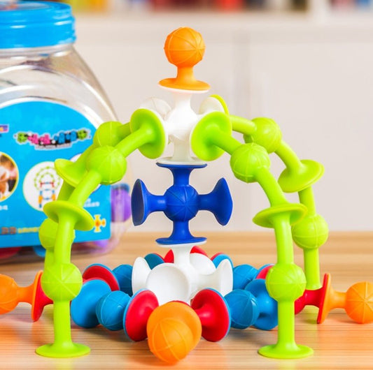 Educational Toy DIY Puzzle Tower Soft Building Blocks - 0 - LumeraKids