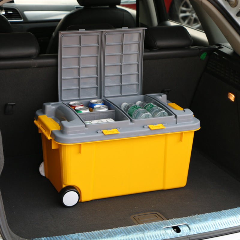 Large High-strength Plastic Storage Box Thickened Trolley On-board Storage Box - 0 - LumeraKids