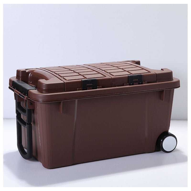 Large High-strength Plastic Storage Box Thickened Trolley On-board Storage Box - 0 - LumeraKids