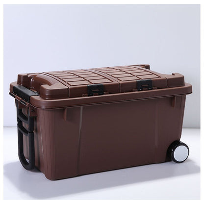Large High-strength Plastic Storage Box Thickened Trolley On-board Storage Box - 0 - LumeraKids