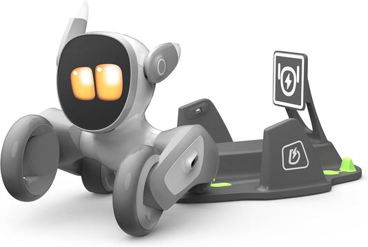Loona V28 : Robot Animal de Compagnie Intelligent avec IA – Commande Vocale, Reconnaissance des Gestes & Interaction en Temps Réel pour Enfants – Avec Station de Recharge