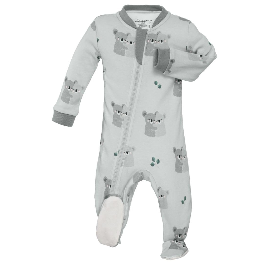 Pyjama Bébé ZippyJamz – Coton Bio GOTS | Double Fermeture Éclair