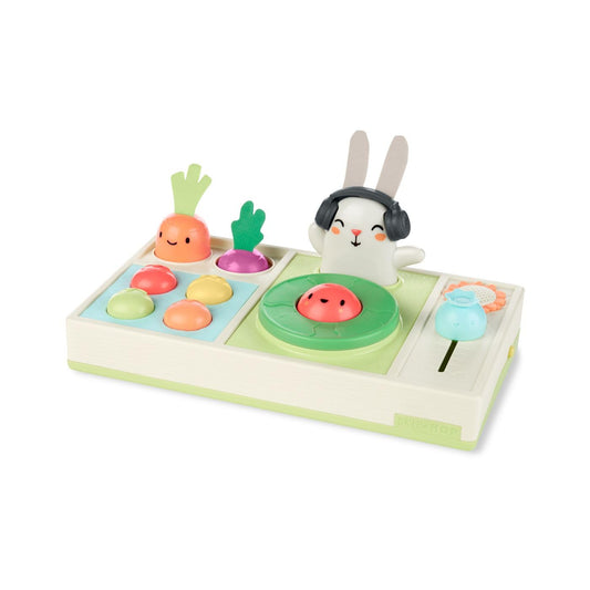 Skip Hop Volant Interactif Farmstand See & Bee — 2-en-1 Plat Ventre & Assis, Musique & Miroir | Dès 3 Mois