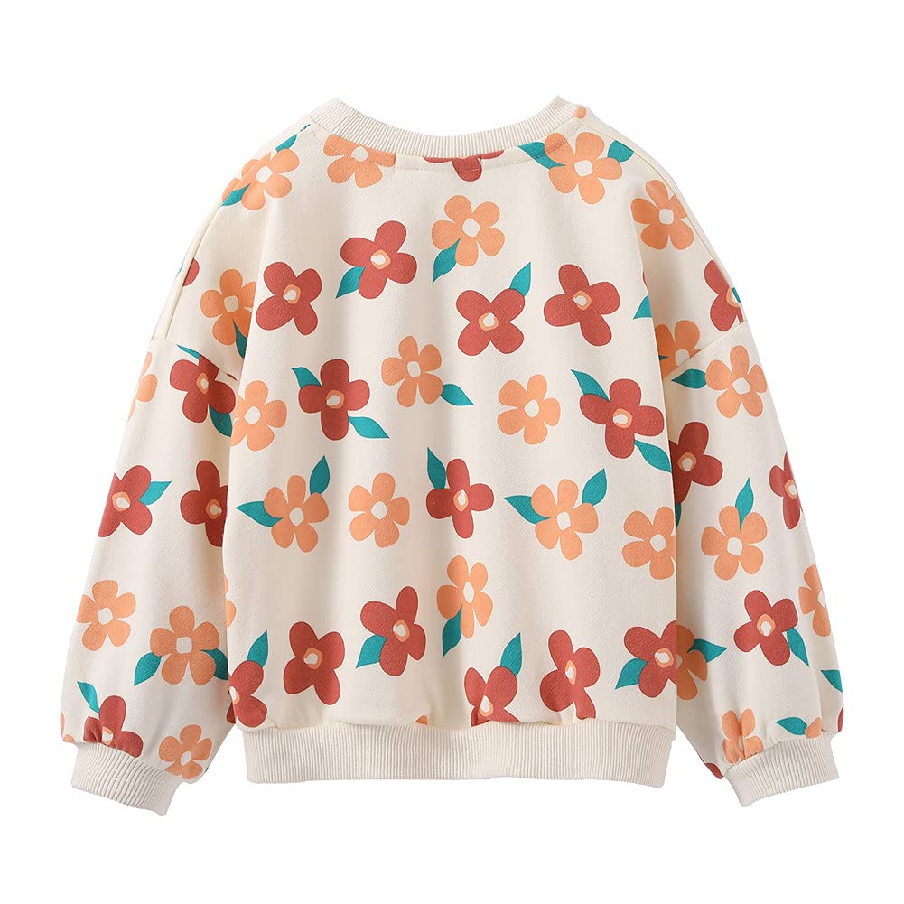 Sweat Col Rond Filles | 100% Coton | Motifs Colorés & Rayures