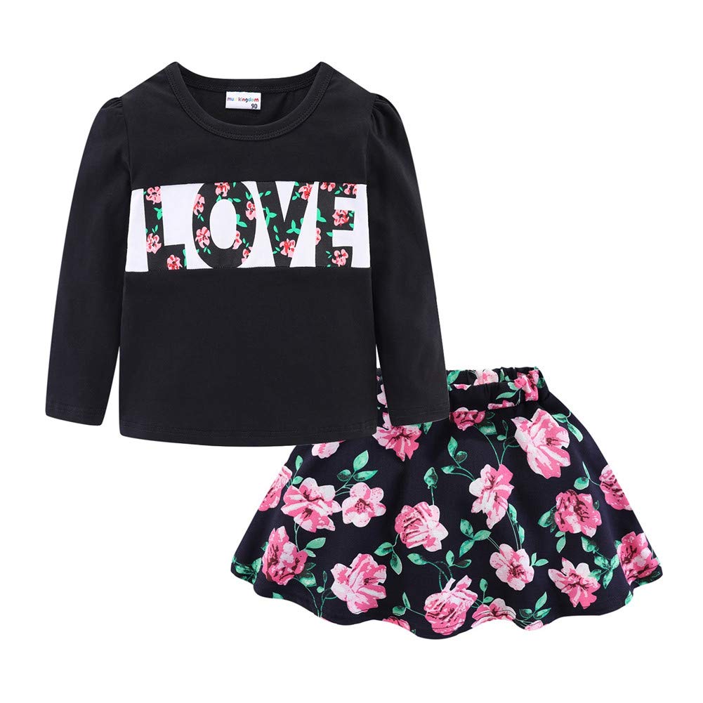 Ensemble 2 Pièces Fille | Haut + Short | Col Dentelle Floral | Coton | 12 mois à 10 ans