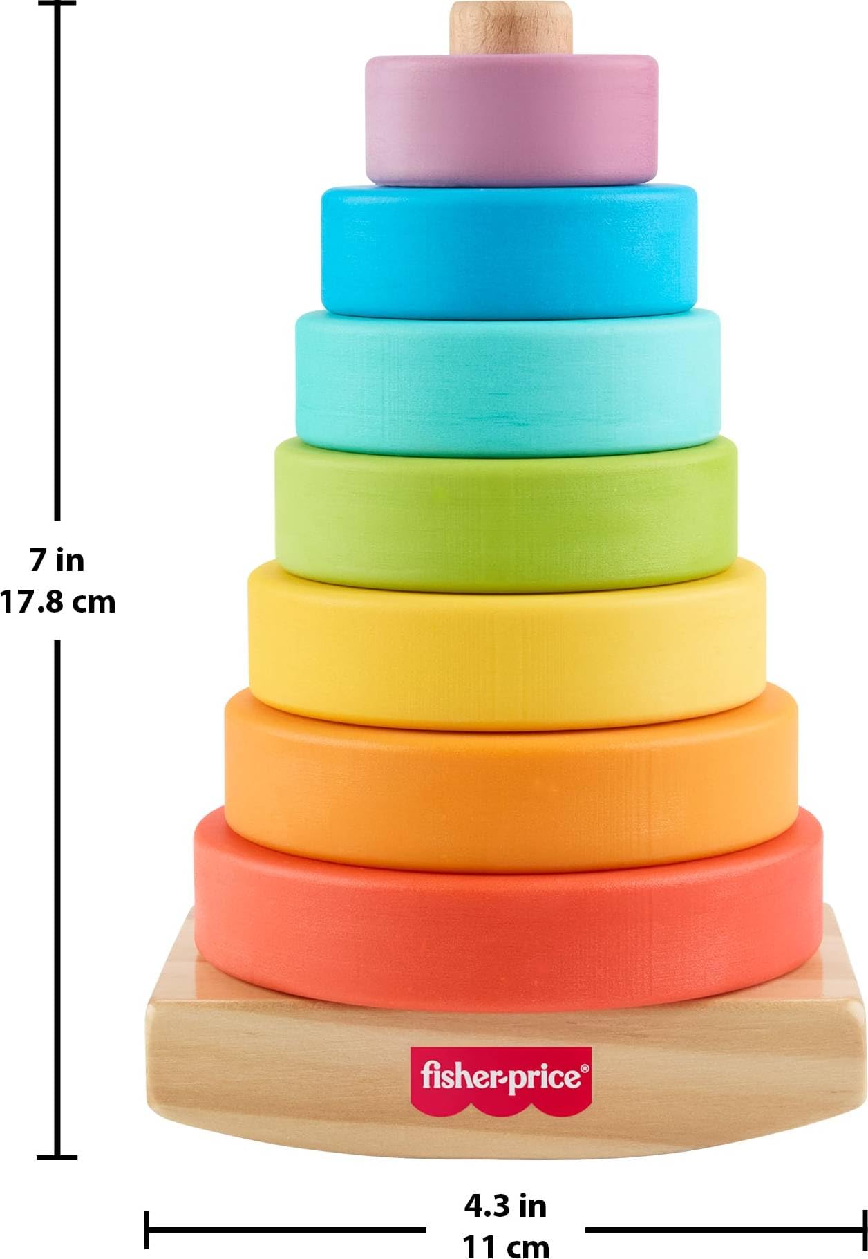 Fisher-Price Rock-a-Stack — Anneaux À Empiler, Base Culbuto | Dès 6 Mois