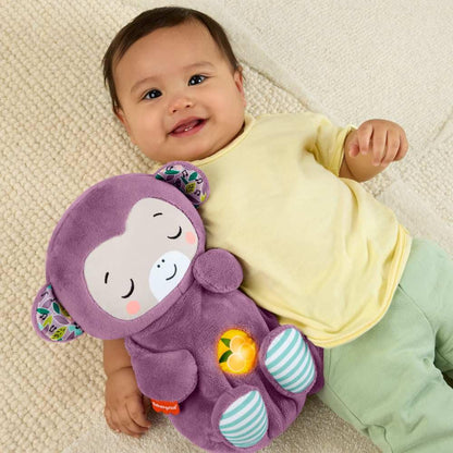 Fisher-Price Loutre Apaisante avec Mouvements Respiratoires — Machine à Sons, Lumières & Musique Douce pour Nouveau-Nés
