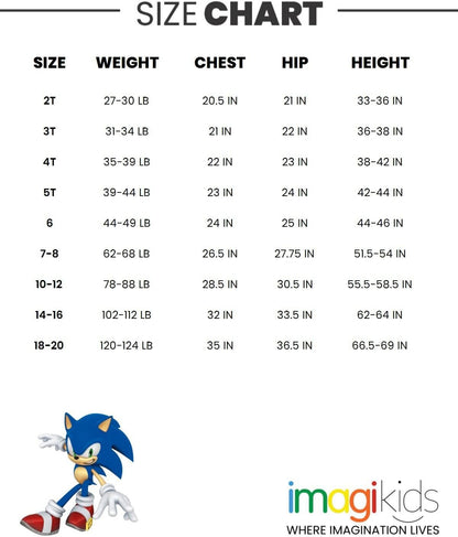 Lot de 3 T-Shirts Raglan Sonic the Hedgehog | 100% Coton | Licence Officielle SEGA | 2T à 18-20