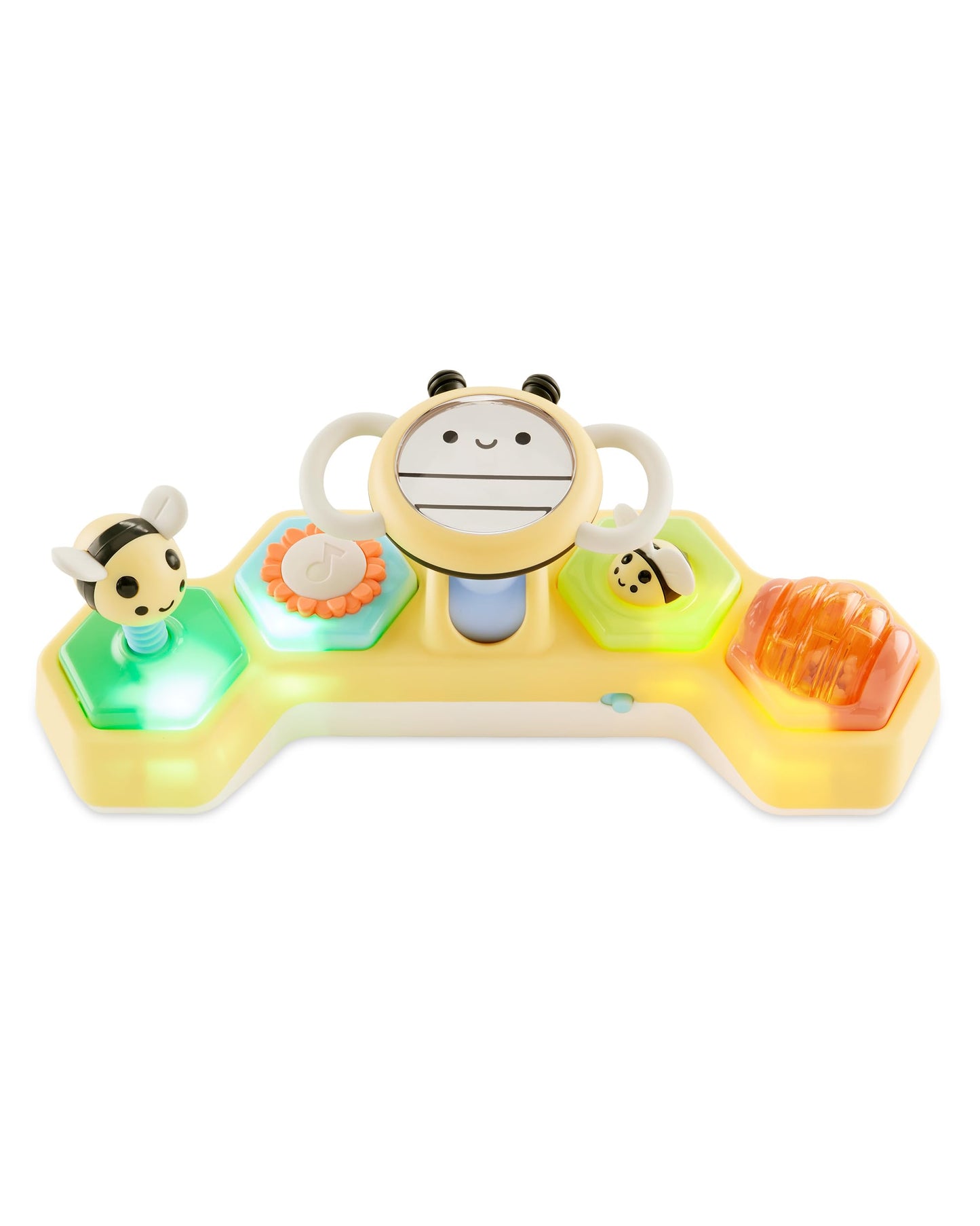 Skip Hop Volant Interactif Farmstand See & Bee — 2-en-1 Plat Ventre & Assis, Musique & Miroir | Dès 3 Mois