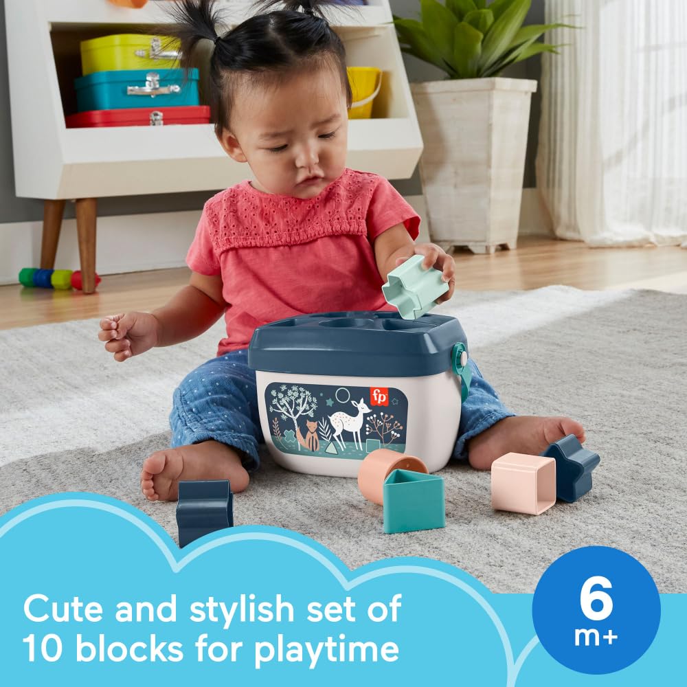 Fisher-Price Blocs Empilables Bébé — 10 Formes à Trier | Dès 6 Mois