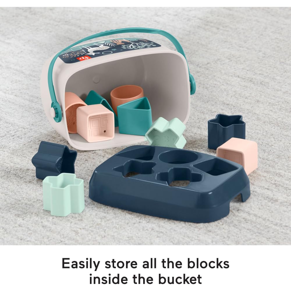 Fisher-Price Blocs Empilables Bébé — 10 Formes à Trier | Dès 6 Mois