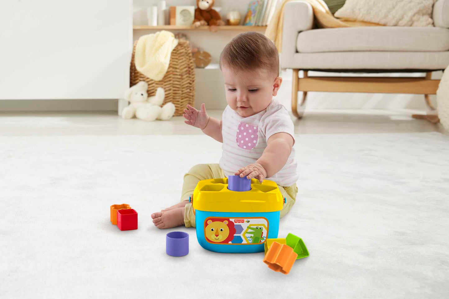Fisher-Price Blocs Empilables Bébé — 10 Formes à Trier | Dès 6 Mois