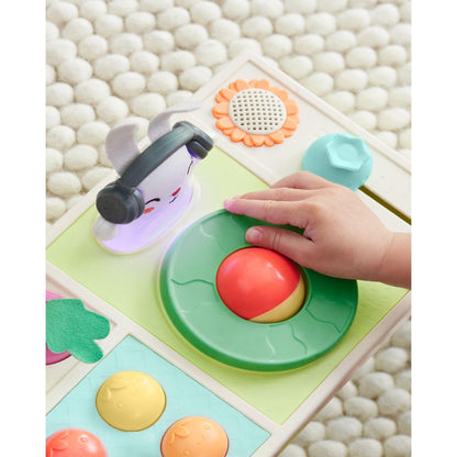 Skip Hop Volant Interactif Farmstand See & Bee — 2-en-1 Plat Ventre & Assis, Musique & Miroir | Dès 3 Mois