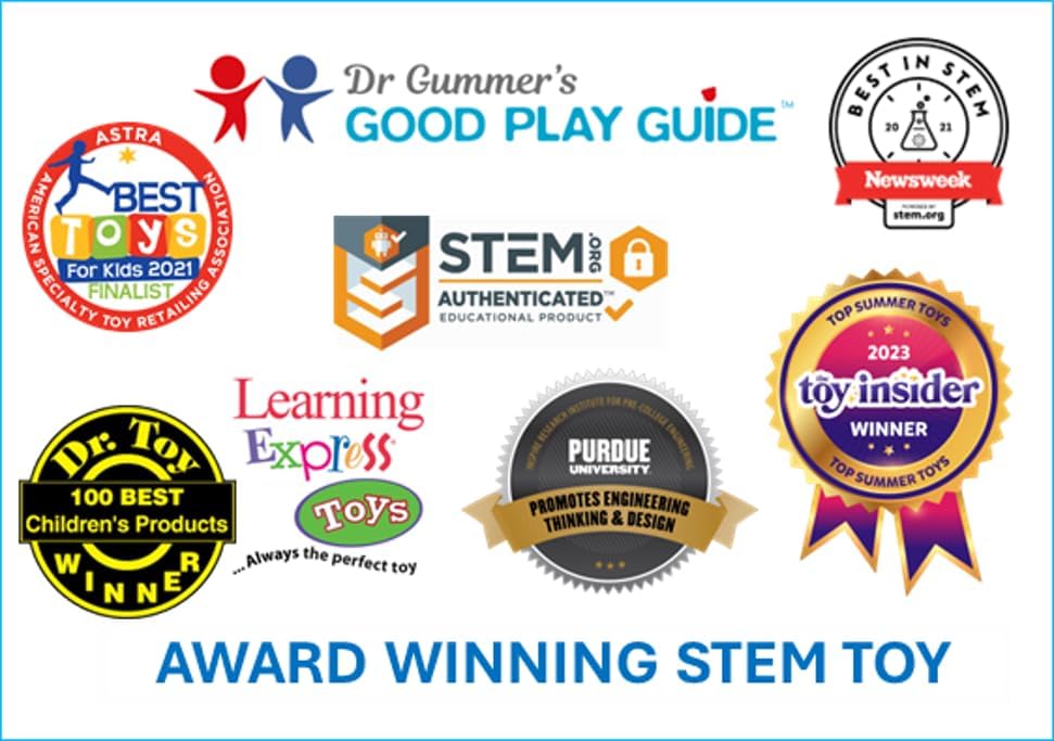 Elenco Snap Circuits Jr. SC-100 Electronics Exploration Kit, Over 100 Projects, Full Color Project Manual, 30 + Snap Circuits Parts, STEM Educational Toy for Kids 8 +, Black - Jouets & Éveil - LumeraKids