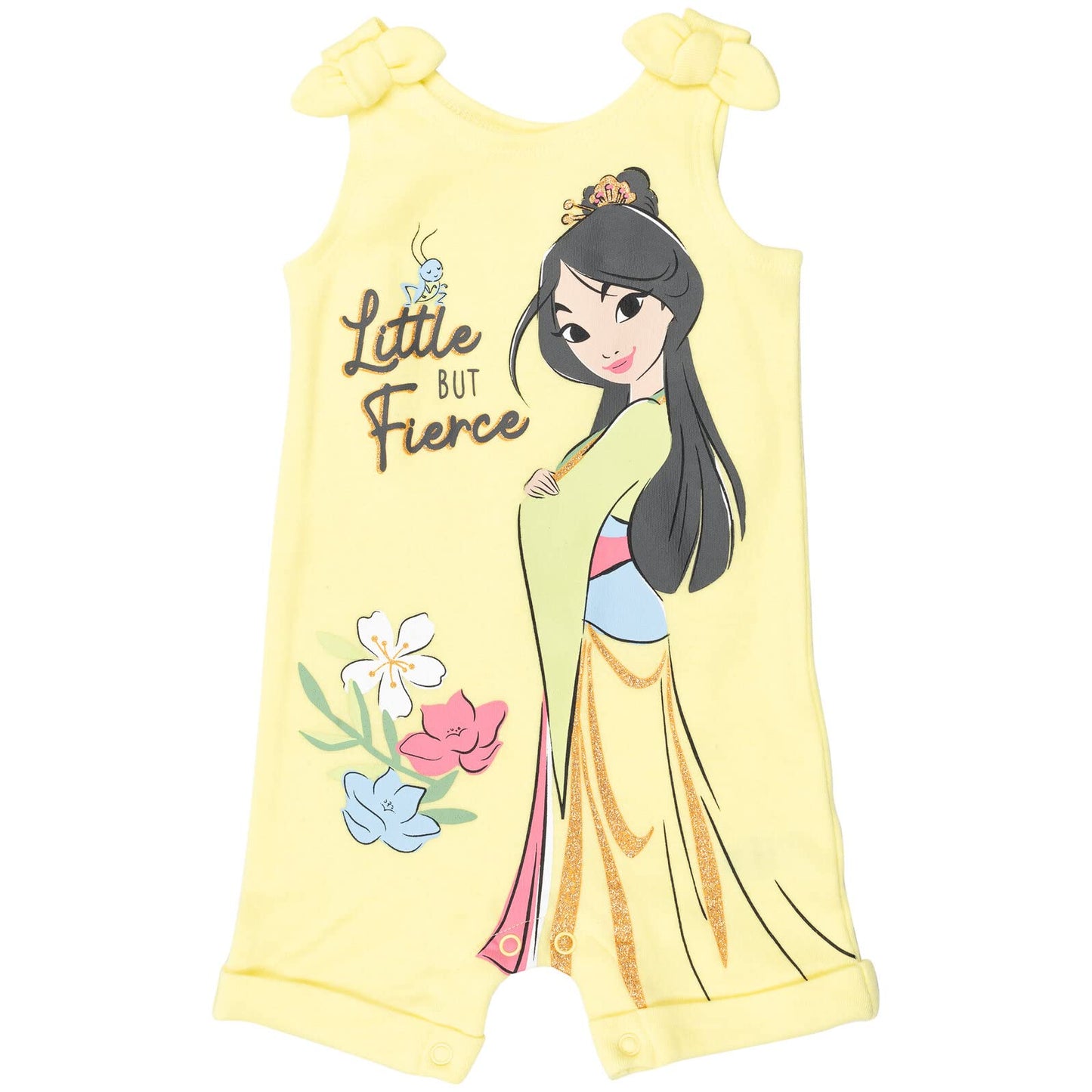 Barboteuse Princesses Disney avec Bandeau | Imprimé Pailleté | Nouveau-né à 5T