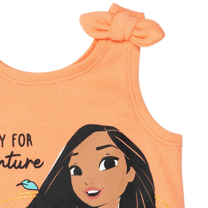 Barboteuse Princesses Disney avec Bandeau | Imprimé Pailleté | Nouveau-né à 5T