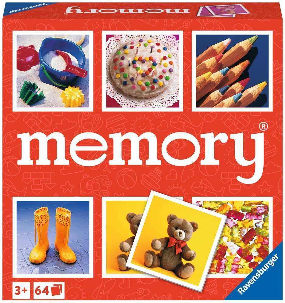 Ravensburger Memory Junior — 64 Tuiles, Images du Quotidien, 2-8 Joueurs | Dès 3 Ans