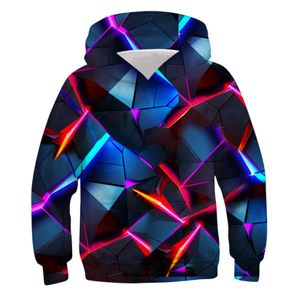 Idgreatim Hoodie 3D Graphique Enfant — Imprimé Animaux & Motifs, 88% Polyester | 6-16 Ans