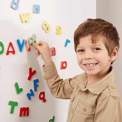 Melissa & Doug – 52 Lettres Magnétiques en Bois | Apprentissage ABC 3 ans+