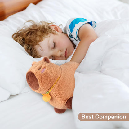 Peluche Capybara Chauffante & Rafraîchissante – Soulagement Naturel, Parfum Lavande | Cadeau Enfants & Adultes