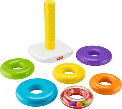 Fisher-Price Rock-a-Stack — Anneaux À Empiler, Base Culbuto | Dès 6 Mois