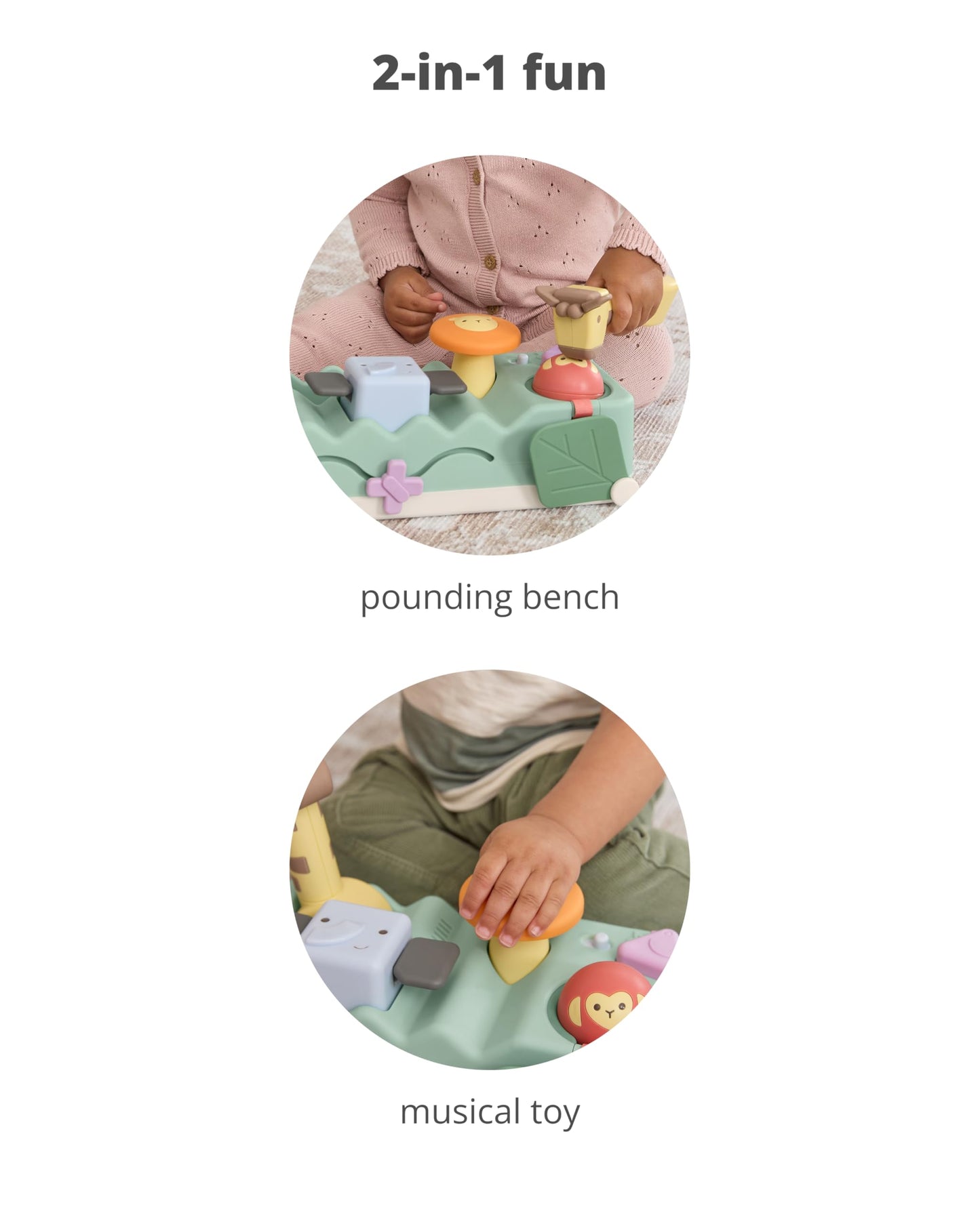 Skip Hop Volant Interactif Farmstand See & Bee — 2-en-1 Plat Ventre & Assis, Musique & Miroir | Dès 3 Mois