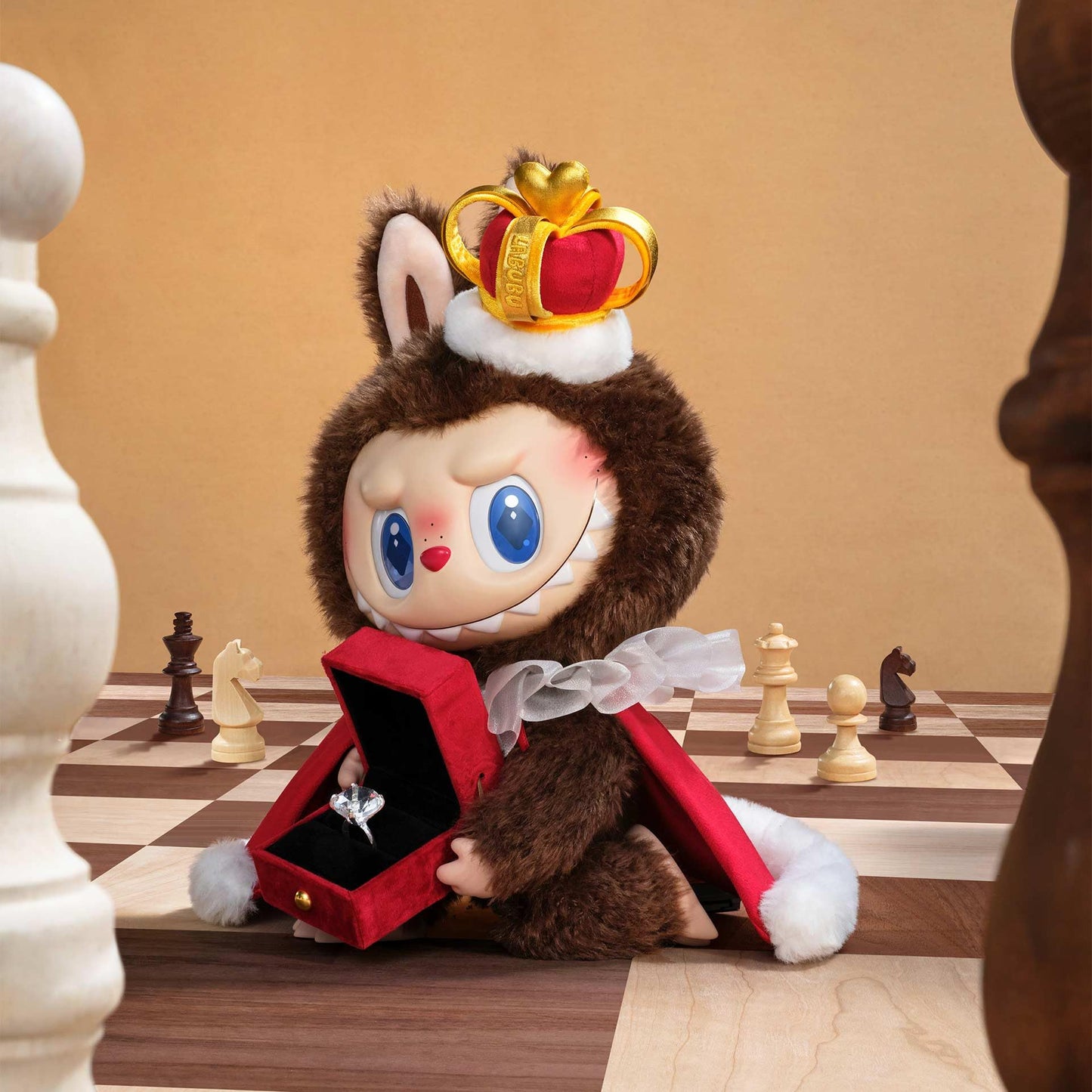 POP MART Labubu — Peluche Vinyle Série Let's Checkmate | Figurine Collector THE MONSTERS | 17 cm ou 37 cm