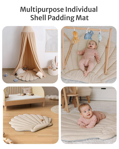 Tapis d'Éveil Bébé Feuille Géante — 6 Jouets Détachables | Blissful Diary