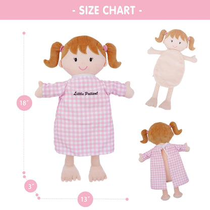 Poupée Éducative Dressy Friends – Prénom Personnalisable | Montessori Apprendre à S'habiller | Cadeau Filles & Garçons 2 ans+