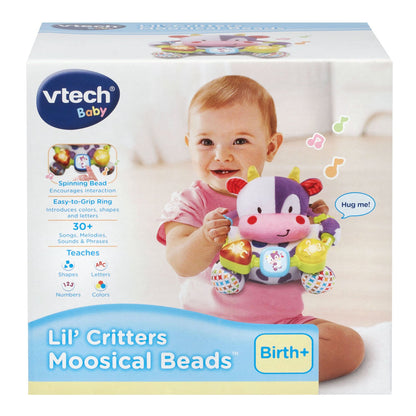 VTech Lil' Critters Vache Musicale — Perles, Boutons Lumineux & 30+ Chansons | 0-24 Mois