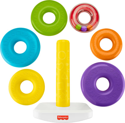 Fisher-Price Rock-a-Stack — Anneaux À Empiler, Base Culbuto | Dès 6 Mois