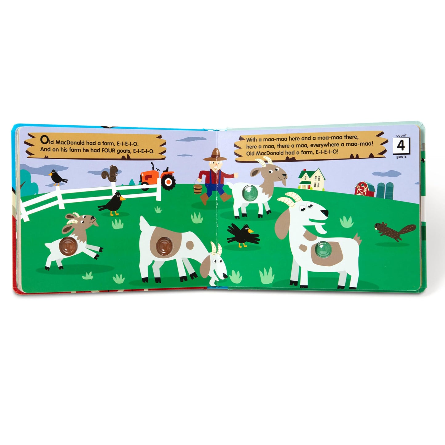 Melissa & Doug Poke-a-Dot – La Ferme du Vieux MacDonald | Livre Interactif Enfants 3 ans+