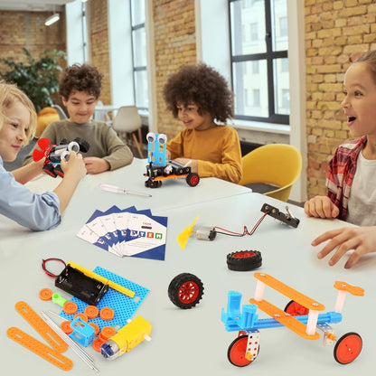 Kit STEM 5 en 1 BeAndge – Voiture solaire, robot, planeur | Jouets éducatifs pour enfants 8-12 ans | Cadeau idéal garçons et filles