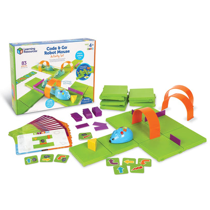 Learning Resources Code & Go Robot Mouse Activity Set - 83 pieces, Ages 4+ Coding Robot For Kids, STEM Toys For Boys And Girls - LumeraKids