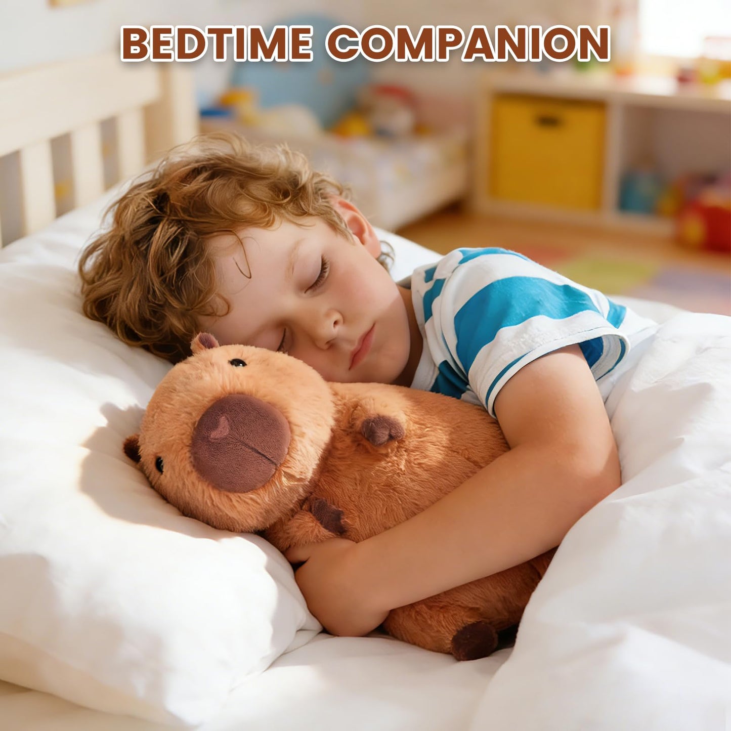 Peluche Capybara Chauffante & Rafraîchissante – Soulagement Naturel, Parfum Lavande | Cadeau Enfants & Adultes