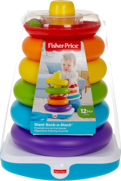 Fisher-Price Rock-a-Stack — Anneaux À Empiler, Base Culbuto | Dès 6 Mois