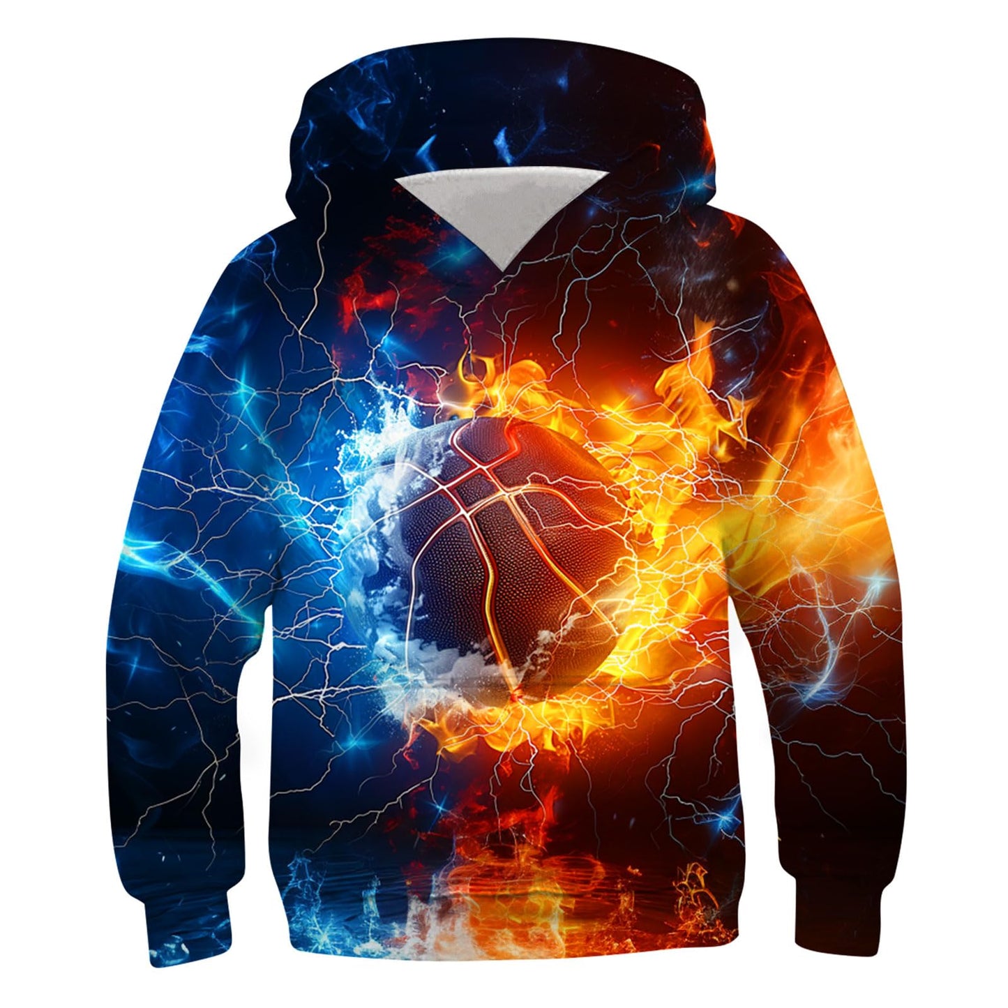 Idgreatim Hoodie 3D Graphique Enfant — Imprimé Animaux & Motifs, 88% Polyester | 6-16 Ans
