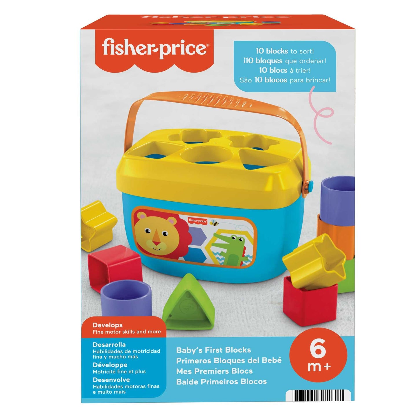 Fisher-Price Blocs Empilables Bébé — 10 Formes à Trier | Dès 6 Mois