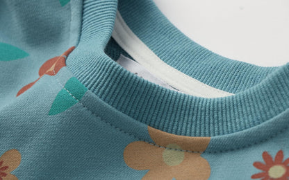 Sweat Col Rond Filles | 100% Coton | Motifs Colorés & Rayures